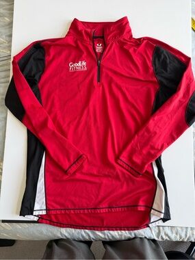 GoodLife Red & Black 1/4 ZipAthletic Pullover